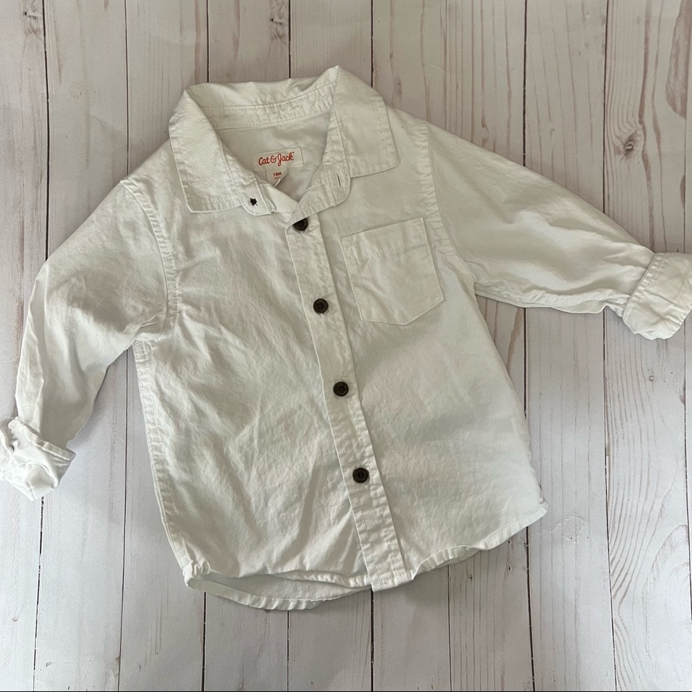 EUC Cat and Jack Button Up Shirt
